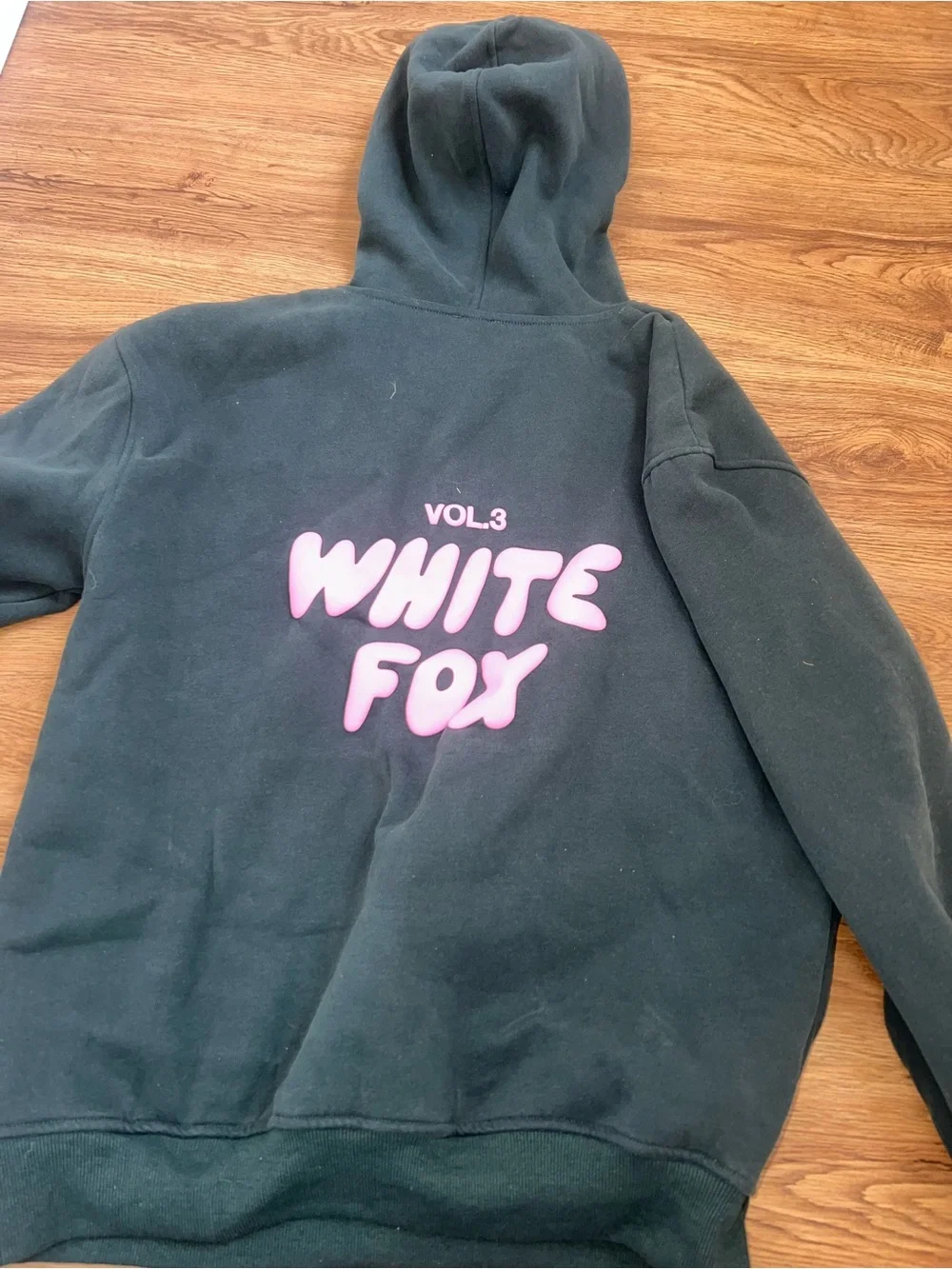 Dark Green Hoodie & Jogger Set white fox